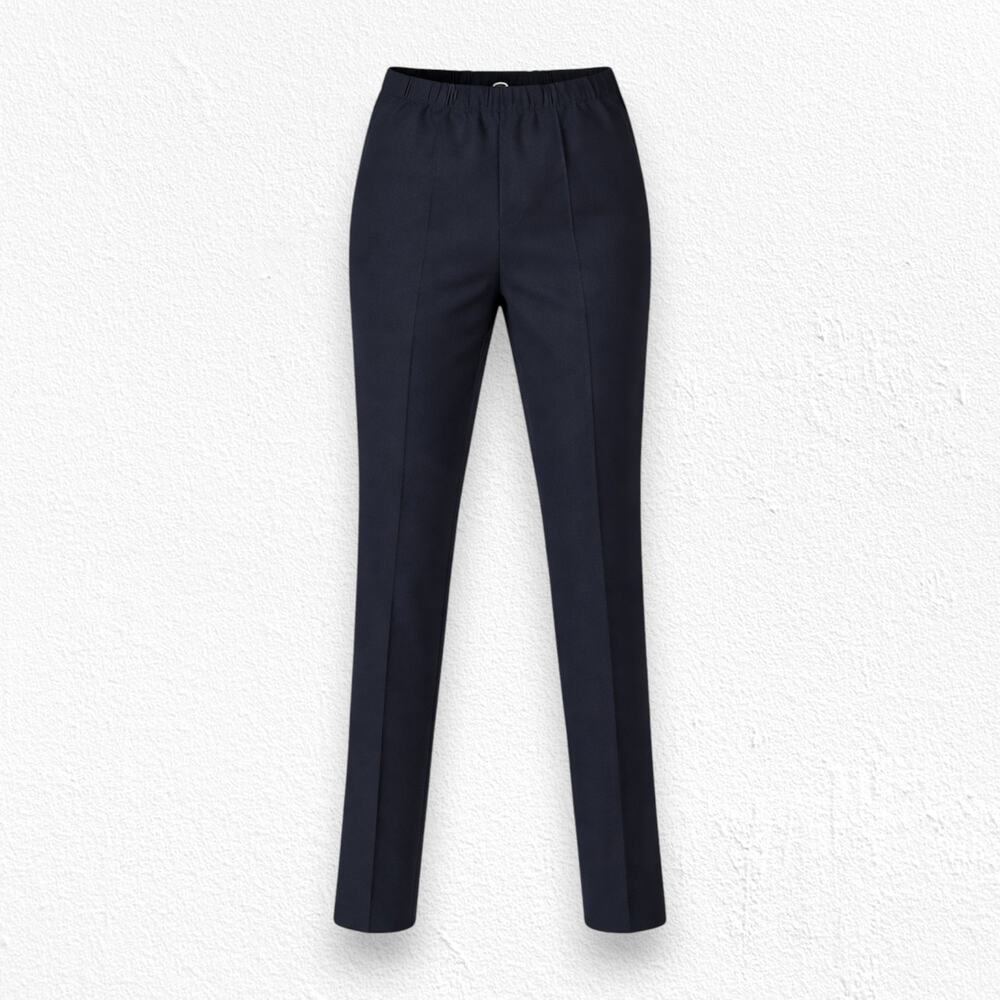 Aritzia Babaton Black Pull On Elastic Waist Skinny Trouser Dress Pant Size Small